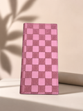 Urban Fold Signature Checkered Long Wallet