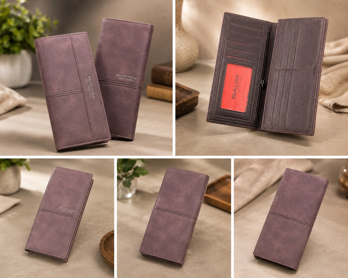 Urban Fold Balisi Long Premium Leather Wallet