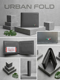 Urban Fold Gray Classic Wallet (Premium Leather )